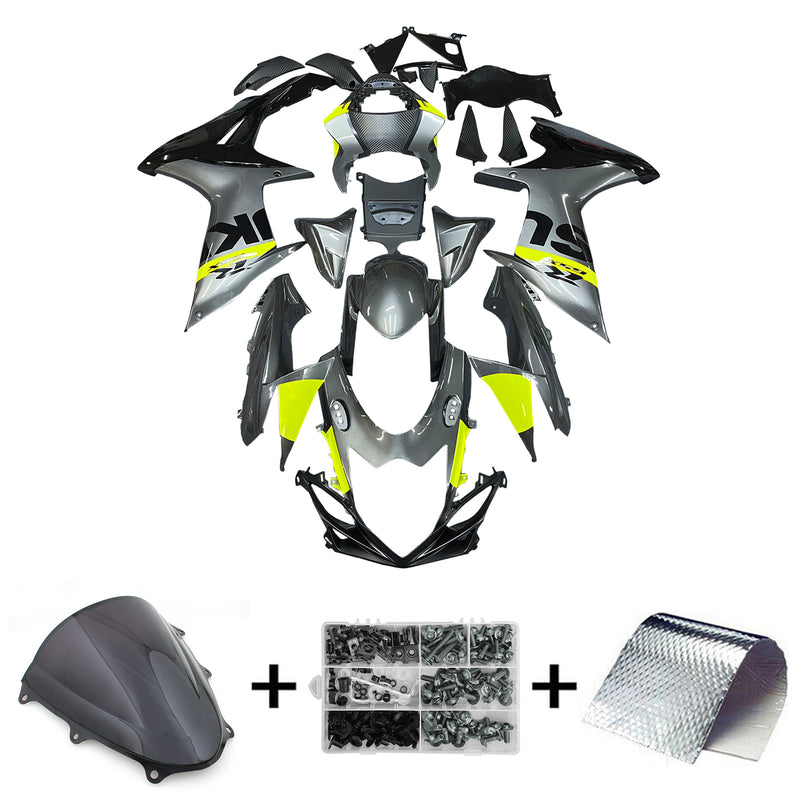 Amotopart  Suzuki GSXR 600/750 2011-2024 K11 Fairing Kit Bodywork Plastic ABS