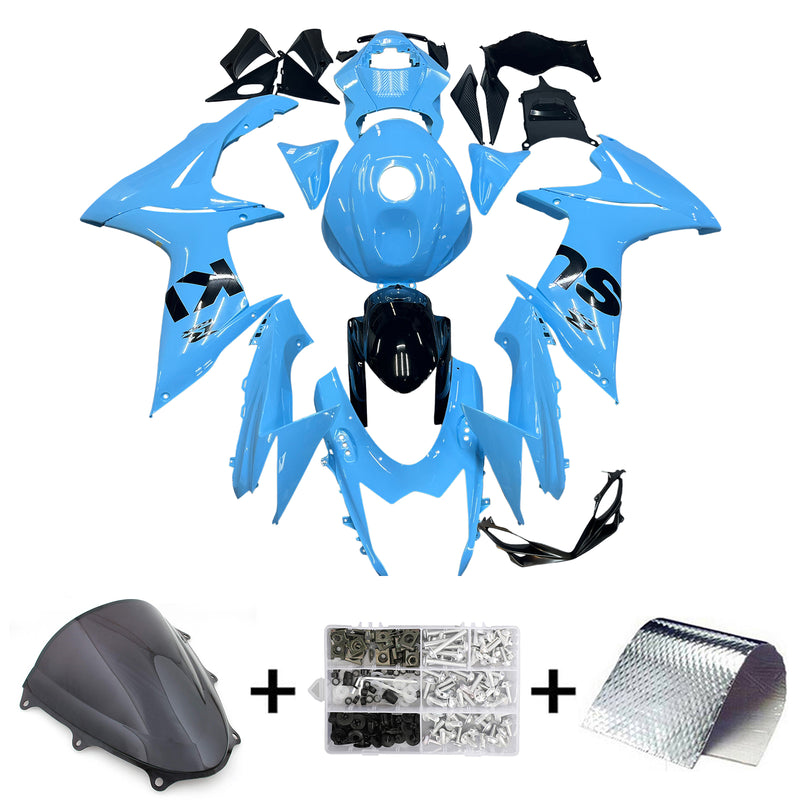 Amotopart  Suzuki GSXR 600/750 2011-2024 K11 Fairing Kit Bodywork Plastic ABS