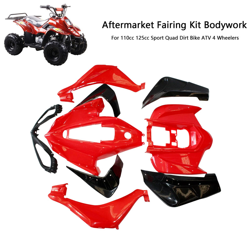 Plastics Fairing Fenders Kit For 110cc 125cc Mars Sport Quad Dirt Bike ATV