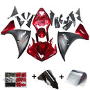 Injection Plastic ABS Fairing Fit for Yamaha YZF R1 2009-2011 Red Black Generic