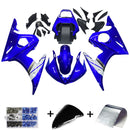 Fairing Injection Plastic Kit Fit For YAMAHA 2003 2004 YZF R6 Blue White Generic