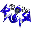 Fairing Injection Plastic Kit Fit For YAMAHA 2003 2004 YZF R6 Blue White Generic