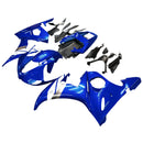 Fairing Injection Plastic Kit w/bolt Fit For YAMAHA 2005 YZF-R6 Blue White Generic