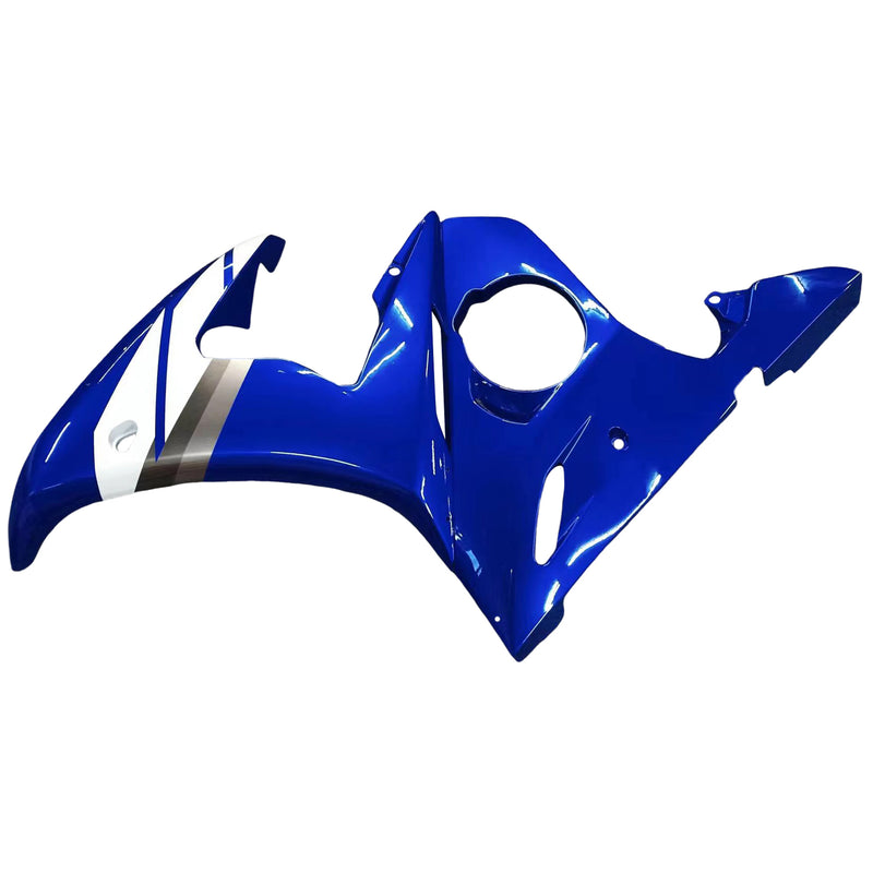 Fairing Injection Plastic Kit w/bolt Fit For YAMAHA 2005 YZF-R6 Blue White Generic