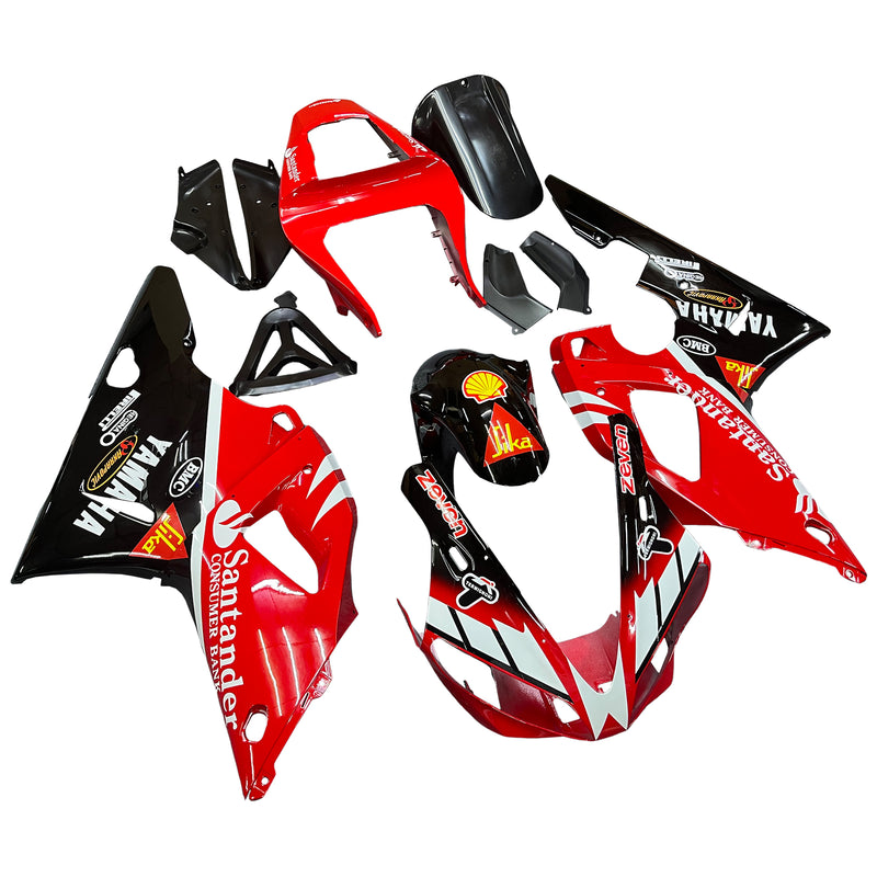 Amotopart Yamaha YZF 1000 R1 2000-2001 Fairing Kit Bodywork Plastic ABS