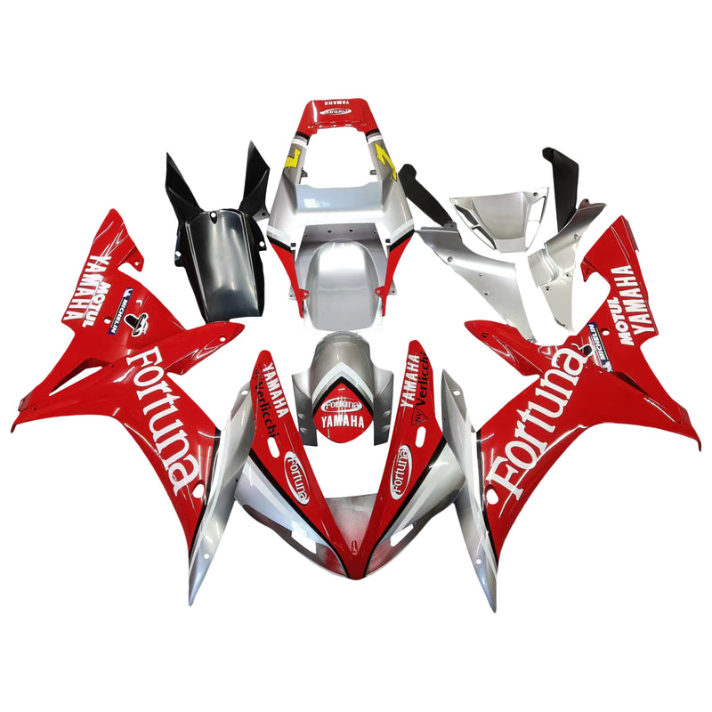 Fairings 2002-2003 Yamaha YZF-R1 Red Silver Fortuna  Generic