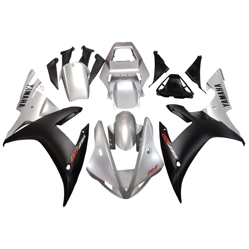 Fairings 2002-2003 Yamaha YZF-R1 Silver Black R1  Generic
