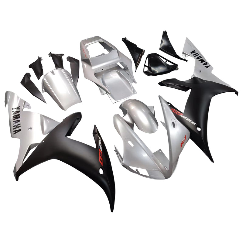 Fairings 2002-2003 Yamaha YZF-R1 Silver Black R1  Generic
