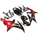 Fairings 2002-2003 Yamaha YZF-R1 Black Red Tribal  R1 Racing Generic