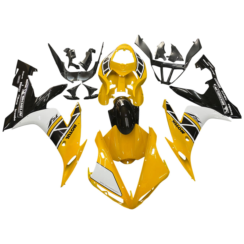 Fairings 2004-2006 Yamaha YZF-R1 Yellow Black Motul  Generic