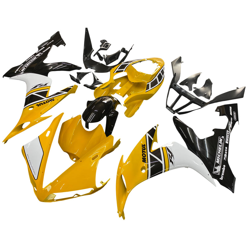 Fairings 2004-2006 Yamaha YZF-R1 Yellow Black Motul  Generic