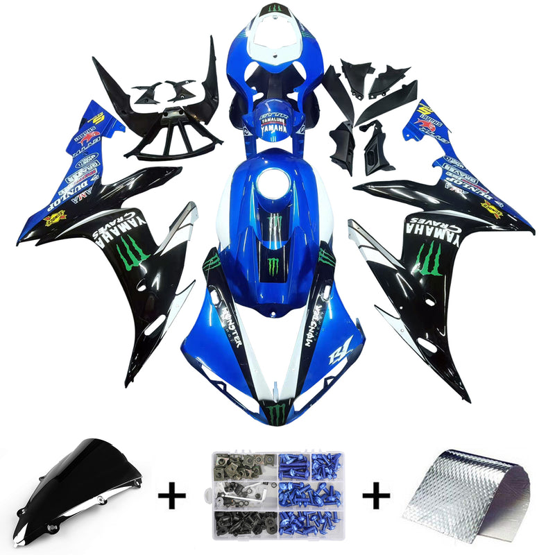 Amotopart Yamaha YZF 1000 R1 2004-2006 Fairing Kit Bodywork Plastic ABS