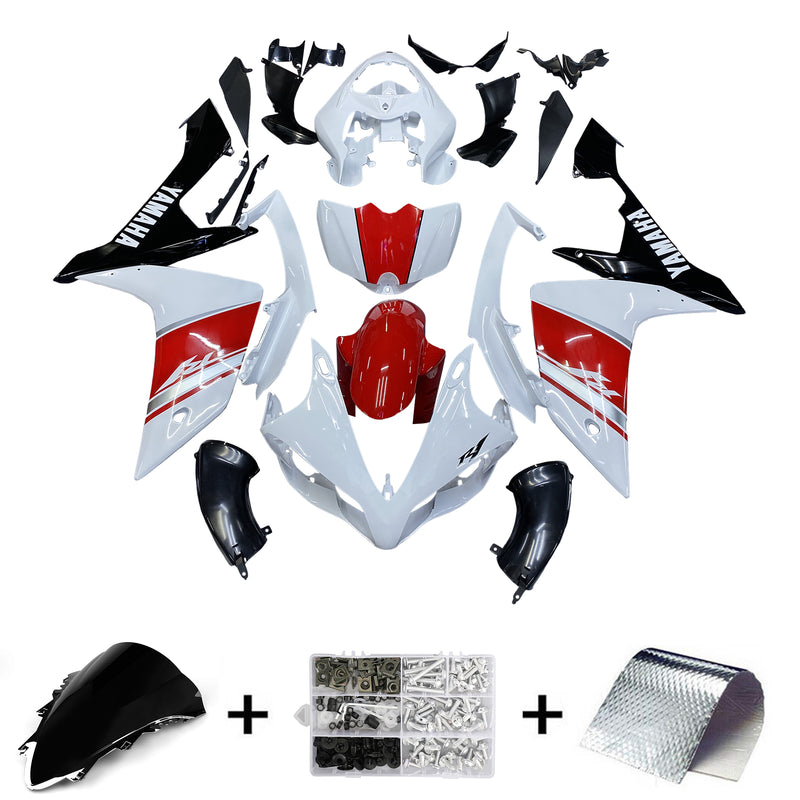 Fairings 2007-2008 Yamaha YZF-R1 White Red Black R1  Generic