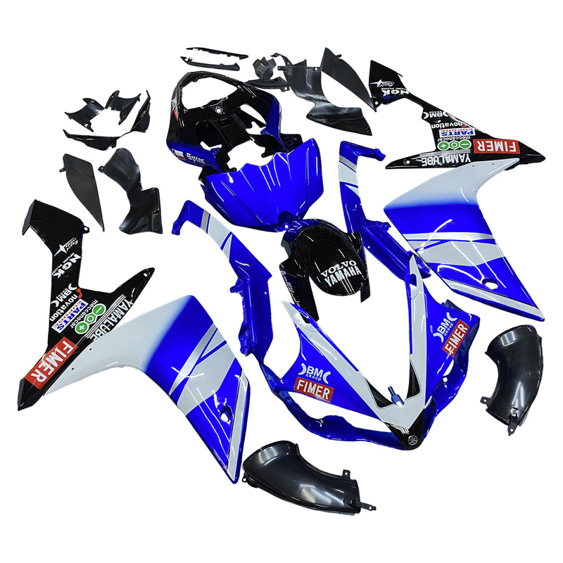 Fairings 2007-2008 Yamaha YZF-R1 Blue Black BMC R1 Racing Generic