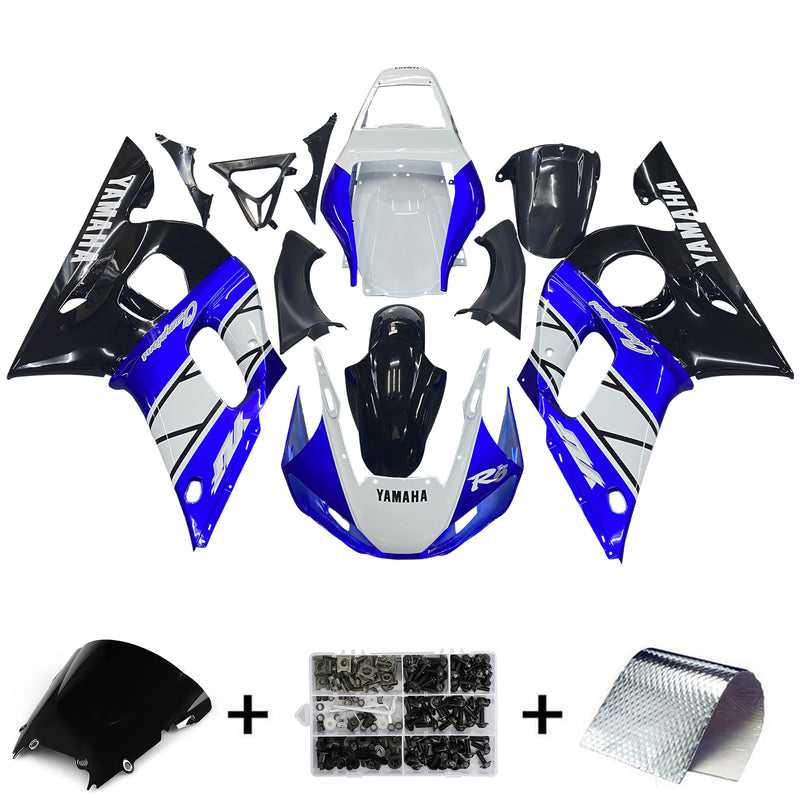 Fairings 1998-2002 Yamaha YZF-R6 Blue Black Champions R6  Generic