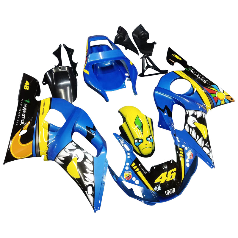 Amotopart Yamaha YZF 600 R6 1998-2002 Fairing Kit Bodywork Plastic ABS