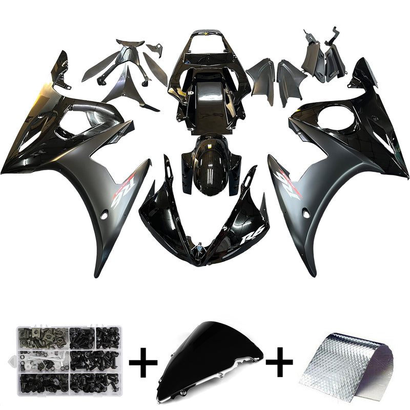 Fairing Kit For YAMAHA YZF-R6 YZF R6 2003-2004 Black Generic