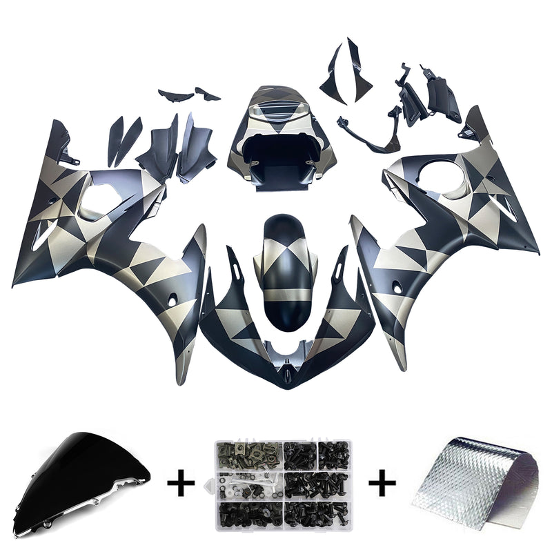 Amotopart Yamaha YZF 600 R6 2003-2004 R6S 2006-2009 Fairing Kit Bodywork