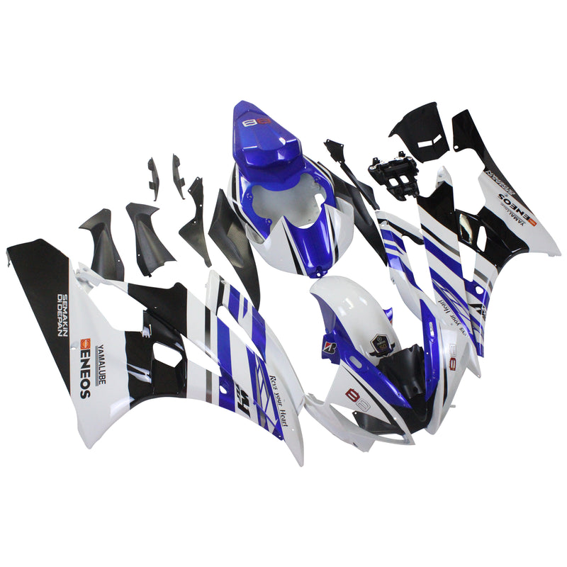 Amotopart Yamaha YZF 600 R6 2006-2007 Fairing Kit Bodywork Plastic ABS