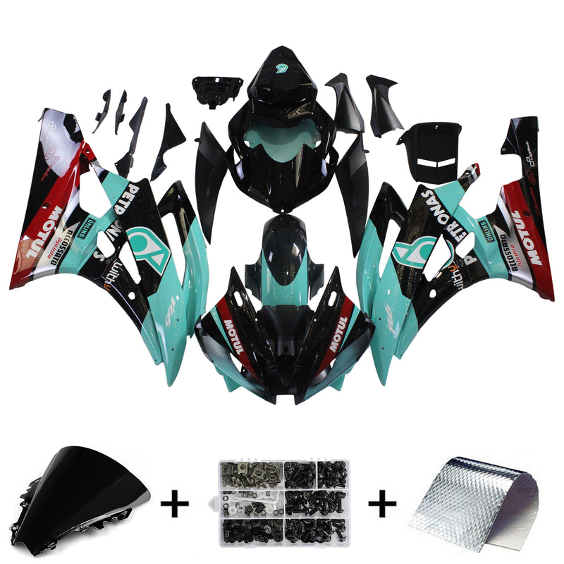 Amotopart Yamaha YZF 600 R6 2006-2007 Fairing Kit Bodywork Plastic ABS