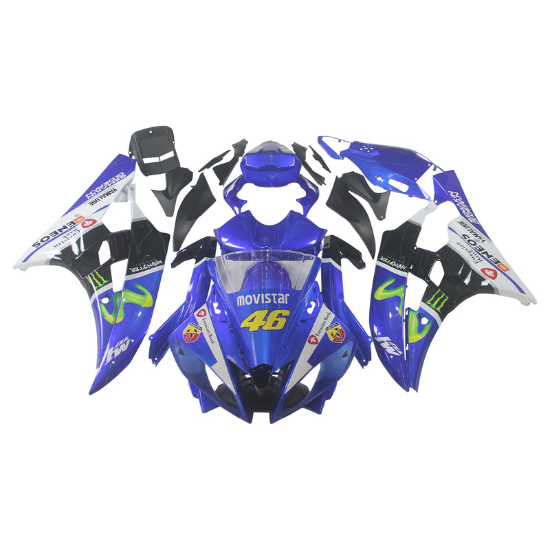 Amotopart Yamaha YZF 600 R6 2006-2007 Fairing Kit Bodywork Plastic ABS