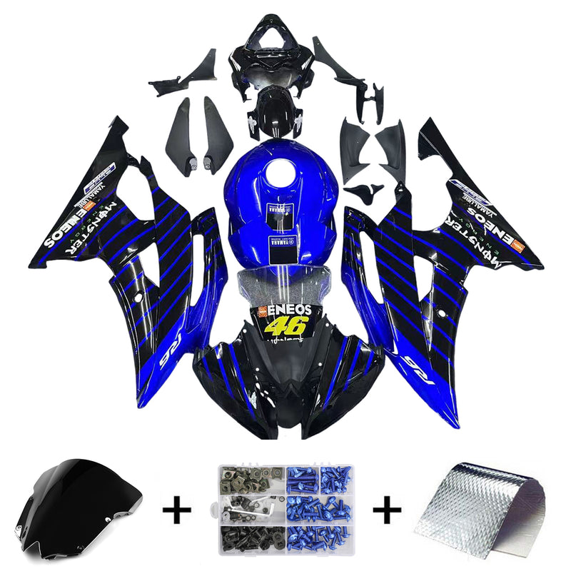 Amotopart Yamaha YZF 600 R6 2008-2016 Fairing Kit Bodywork Plastic ABS