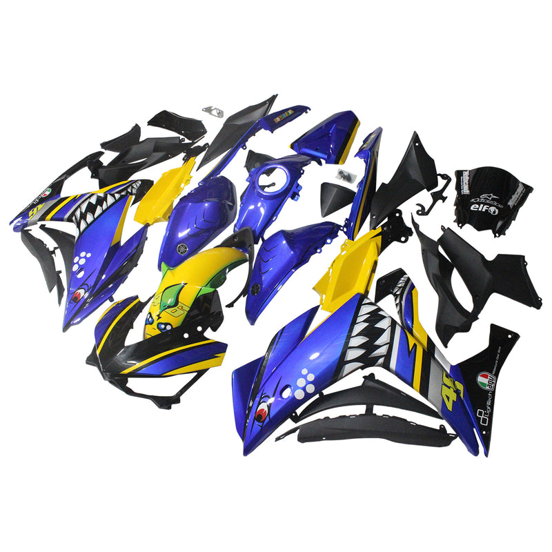 Amotopart Yamaha YZF-R3 2014-2018 R25 2015-2017 Fairing Kit Bodywork ABS