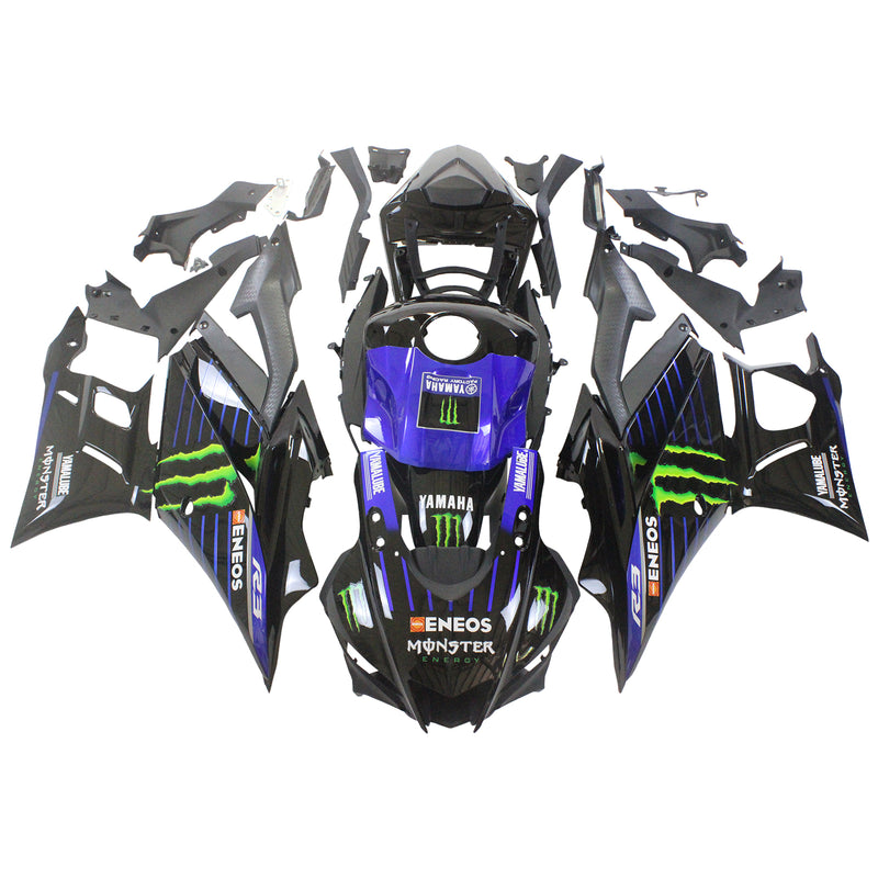 Amotopart Yamaha YZF-R3 R25 2022-2023 Fairing Kit Bodywork Plastic ABS