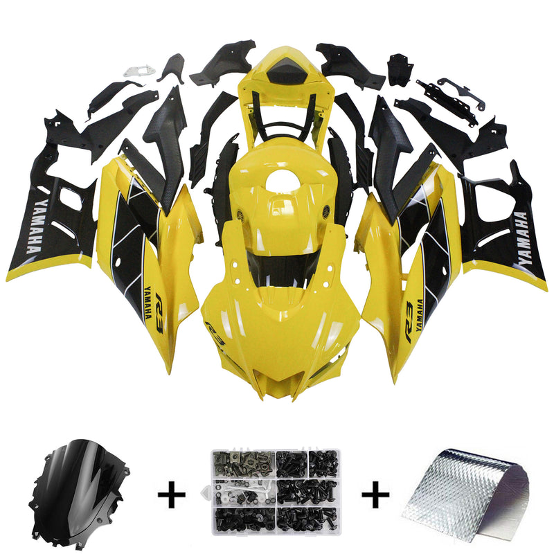 Amotopart Yamaha YZF-R3 R25 2022-2023 Fairing Kit Bodywork Plastic ABS