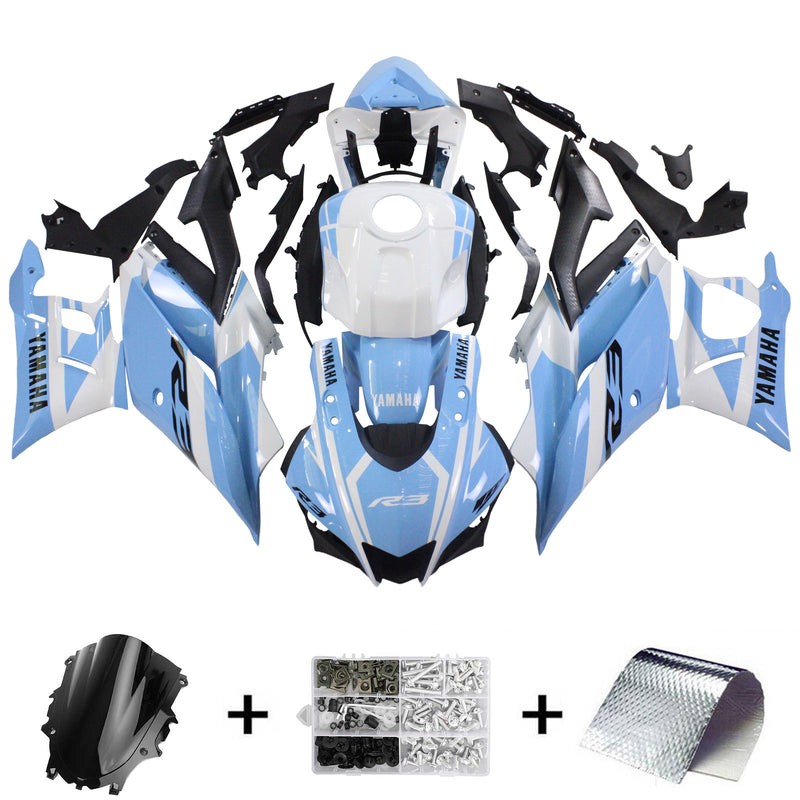 Amotopart Yamaha YZF-R3 R25 2022-2023 Fairing Kit Bodywork Plastic ABS