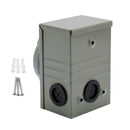 RV 50 Amp Power Inlet Box Outdoor Receptacle 3 Prong Locking Plug with LED Light