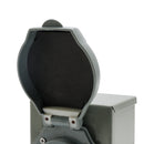 RV 50 Amp Power Inlet Box Outdoor Receptacle 3 Prong Locking Plug with LED Light