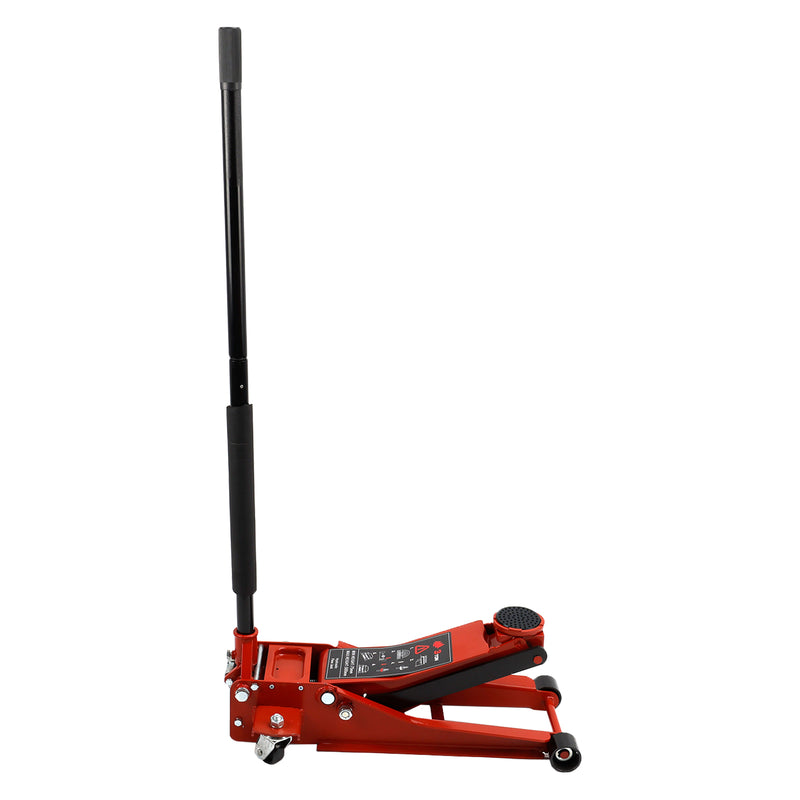 3 Ton Aluminum Steel Floor Jack With Dual Pistons Quick Lift Pump Lift Car Auto