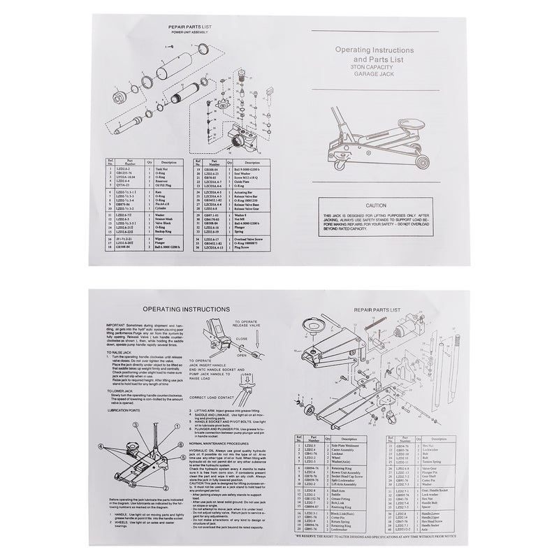 3 Ton Aluminum Steel Floor Jack With Dual Pistons Quick Lift Pump Lift Car Auto