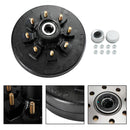 Grease Trailer Hub and Drum Assembly for 5.2K-7K Axles-12"-8 on 6.5-Pre-Greased