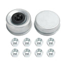 Grease Trailer Hub and Drum Assembly for 5.2K-7K Axles-12"-8 on 6.5-Pre-Greased