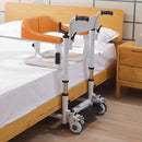 Patient Chair Transferred Lift Wheelchair w/180 Split Seat and Bedpan 440 lb