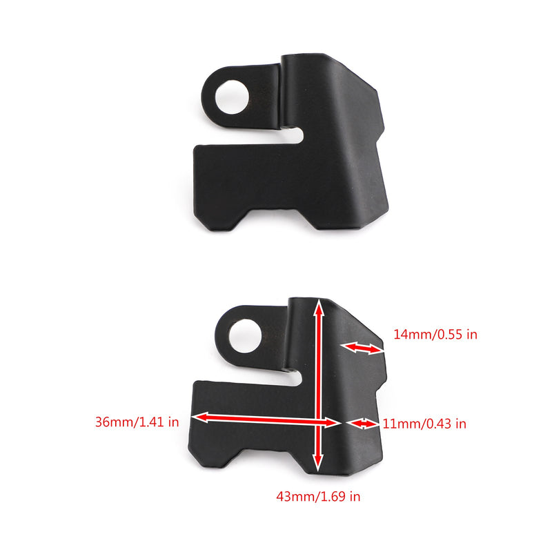 Black Pair ABS Sensor Protection Guard for Yamaha Tracer 900 / GT FJ-09 2015-2020 Generic