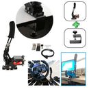 USB Handbrake w Clamp and H Shifter for Logitech G29 Steering Wheel Sim Racing