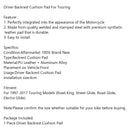 Front Driver Rider Sissy Bar Seat Backrest Pad For Touring Road Gilde Generic