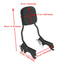 Passenger Backrest fit for Deluxe Heritage Classic Softail Slim FLSL 2018-2020 Generic