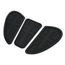 3x Fuel Petrol Tank Custom Knee Pads Union Jack For Bonneville T100 T120 Bobber