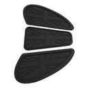 3x Fuel Petrol Tank Custom Knee Pads Union Jack For Bonneville T100 T120 Bobber