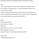 Number Blocks Educational Toys Building Math Balanced Stacking Memory Training