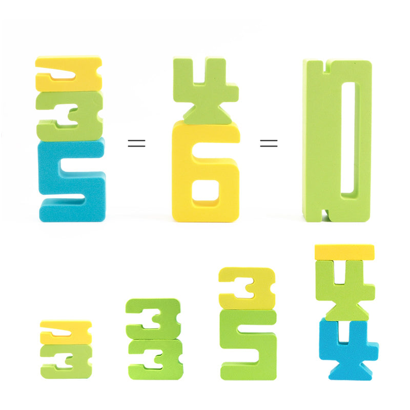 Number Blocks Educational Toys Building Math Balanced Stacking Memory Training