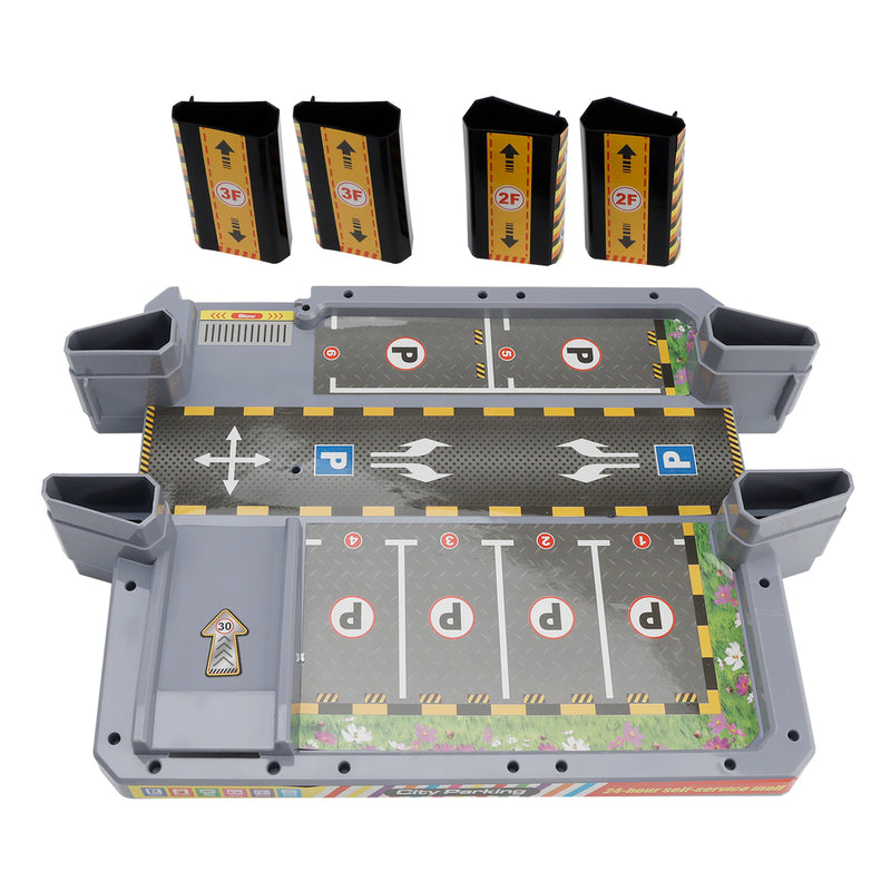 Intelligent City Six Floor Track Parking Lot Toy With 8 Cars For Kids Age 3-8