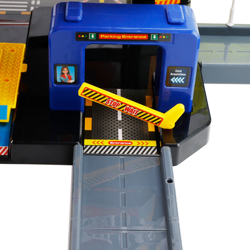 Intelligent City Six Floor Track Parking Lot Toy With 8 Cars For Kids Age 3-8