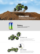 Wltoys 12428 1/12 Scale 2.4G 4WD Electric Brushed Crawler RTR RC Car Gift