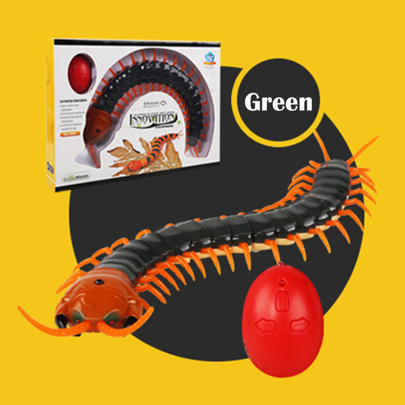 Remote Control Centipede Infrared Animal Electric Toy Kid Christmas Gift Green