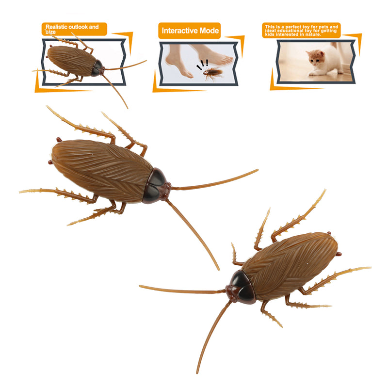 Remote Control Realistic Fake Cockroach Rc Toy Prank Insects Roach Gift For Kids